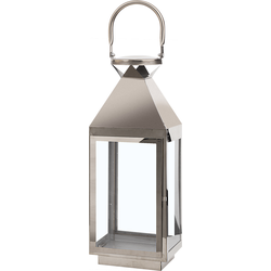 Beliani BALI - Lantaarn-Zilver-RVS
