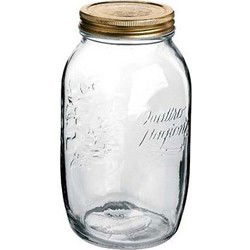 Bormioli Rocco Weckpot/inmaakpot - 2x - 1,5L - glas - 21 x 10 cm - Weckpotten