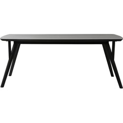 Light & Living - Eettafel QUENZA - 220x100x76cm - Zwart