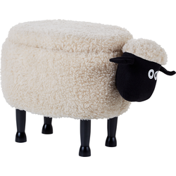 Beliani SHEEP - Dierenhocker-Beige-Polyester