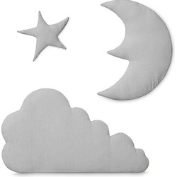 CamCam Copenhagen Muurdecoratie Moon, Star & Cloud - Grijs