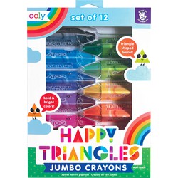 Ooly Ooly - Happy Triangles Jumbo Crayons