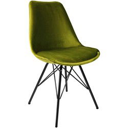 Kick kuipstoel Velvet - Groen