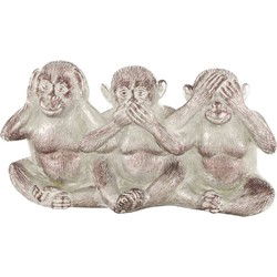 Beeld aap polyresin l21b8h11 cm zlvr