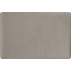 Zeller placemats - 1x - vegan leer - metallic taupe - 45 x 30 cm - Placemats