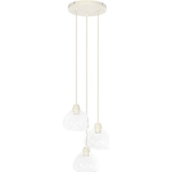 Light & Living - Hanglamp BISHO - Ø30x14cm - Wit