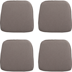 Madison -  Zitkussen Wicker Manchester taupe - Ca. 48x48 cm - Set van 4