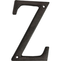 Clayre & Eef IJzeren Letter Z  13 cm Bruin Ijzer Decoratie Letters