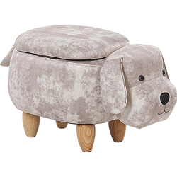 DOGGY - Hocker - Beige - Fluweel