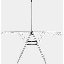 HangOn droogrek, 25 meter met stang - Metallic Grey