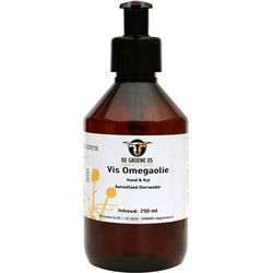 DE GROENE OS VIS OMEGA HOND / KAT 250 ML