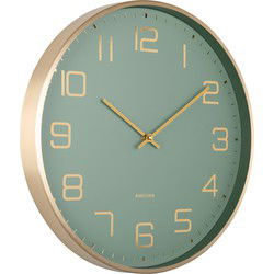 Wall Clock Elegance Glow