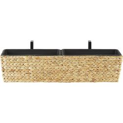 Beliani KAWALA - Plantenbak voor buiten-Beige-Waterhyacinth
