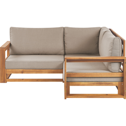 Beliani TIMOR - Tuinsofa-Lichte houtkleur-FSC® gecertificeerd acaciahout