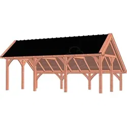 Trendhout douglas kapschuur De Hoeve XL, 765 x 440 cm