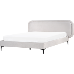 SUZETTE - Tweepersoonsbed - Lichtgrijs - 160 x 200 cm - Polyester