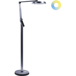 CARINA - Staande lamp - Donkergrijs - Synthetisch materiaal