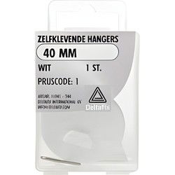 Zelfklevende hanger 40mm wit