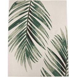 Binnen en Buitenkleed Ostivia - Gebloemd - Groen - 280x380 cm