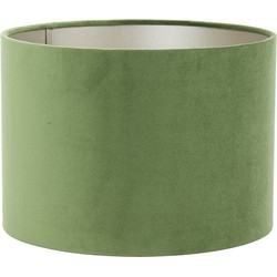 Velours Kap cilinder 20-20-15 cm dusty green - Landelijk Rustiek - 2 jaar garantie