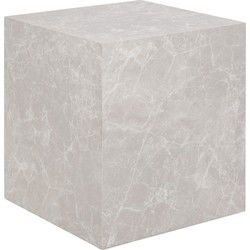 Sidetable Beige Marmer - Vierkant - 40x40x45cm - Prague