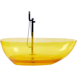 Beliani BLANCARENA - Vrijstaand bad-Geel-Solid surface (geen glas)