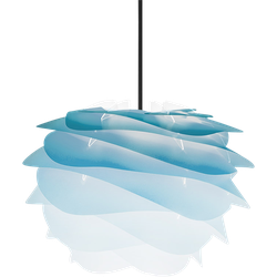 Carmina Mini hanglamp azure blauw - met koordset zwart - Ø 32 cm