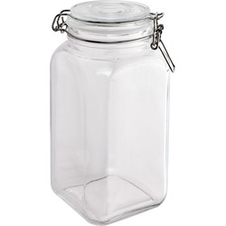 Clayre & Eef Voorraadpot 1800 ml Transparant Glas