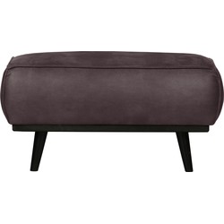 BePureHome Statement Hocker - Eco-leder - Donkergrijs - 40x80x55