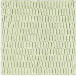 Knit Factory Vaatdoek Block - Ecru/Spring Green - 27x27 cm
