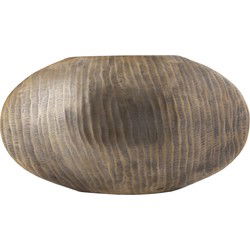 PTMD Bloempot Jowad - 45x12x26 cm - Aluminium - Goud