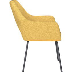 Housecraft Living Mos Eetkamerstoel Metaal Okergeel