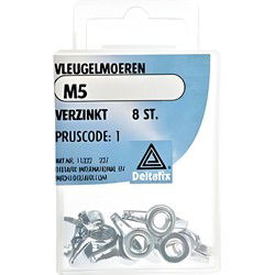 Vleugelmoer m5xvz 8st