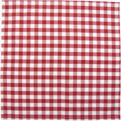 Clayre & Eef - servetten 6 stuks - 40*40 cm - rood - 100% katoen - LCH43R