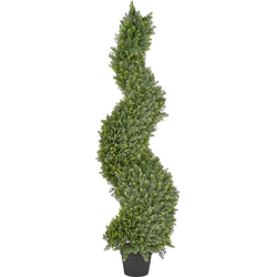 Beliani CYPRESS SPIRAL TREE - Kunstplant-Groen-Synthetisch materiaal