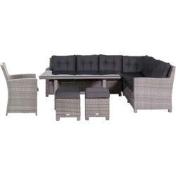 Garden Impressions Jaru lounge dining set 6-delig rechts - luxe kussens