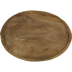 HSM Collection-Houten Bord-ø38x2-Naturel-Teak