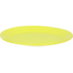 Hega Hogar bordjes - hard kunststof - groen - 26 cm - 2x stuks - Campingborden