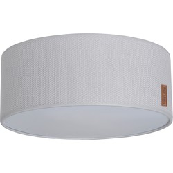 Baby's Only Gebreide Plafondlamp babykamer - Plafonnière Classic - Zilvergrijs - Ø35 cm - Inclusief pendel - E27 fitting - 13 watt