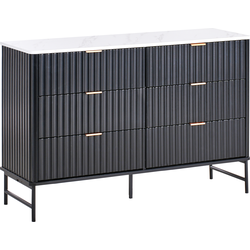 Beliani GLASTONBURY - Commode-Zwart-MDF