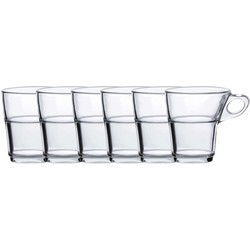 Duralex Espresso glazen Caprice transparant - 6x stuks - 90 ml - Koffie- en theeglazen
