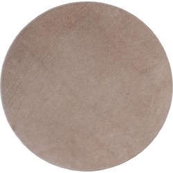 PTMD Wandpaneel Nabdia - 40x3x40 cm - Suede - Taupe