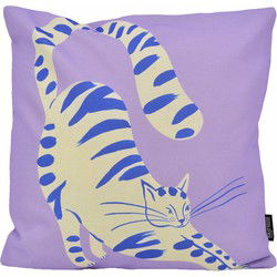 Purple Cat | 45 x 45 cm | Kussenhoes | Katoen/Linnen