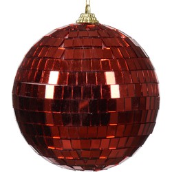 Kerstballen foam d10l10 cm kerstrood kerst