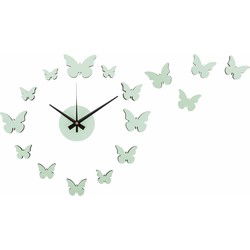 Wandklok Diy Butterfly - Groen - Ø35cm