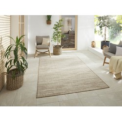 Elle Decoration - Binnen & Buitenkleed - Omkeerbaar - Gemini - Gemeleerd - Beige - 80 X 350 CM