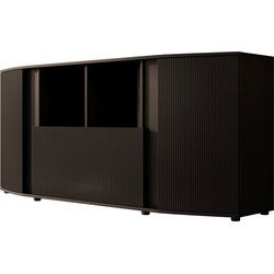 Meubella Dressoir Minsk - Zwart - 179 cm