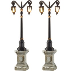 Twee klassieke lantaarnen 14,5 cm hoog - Luville