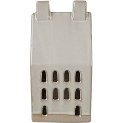 Clayre & Eef Decoratie Huis met LED 18 cm Beige Porselein