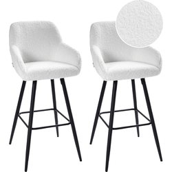 CASMALIA - Barkruk set van 2 - Gebroken wit - Off-white